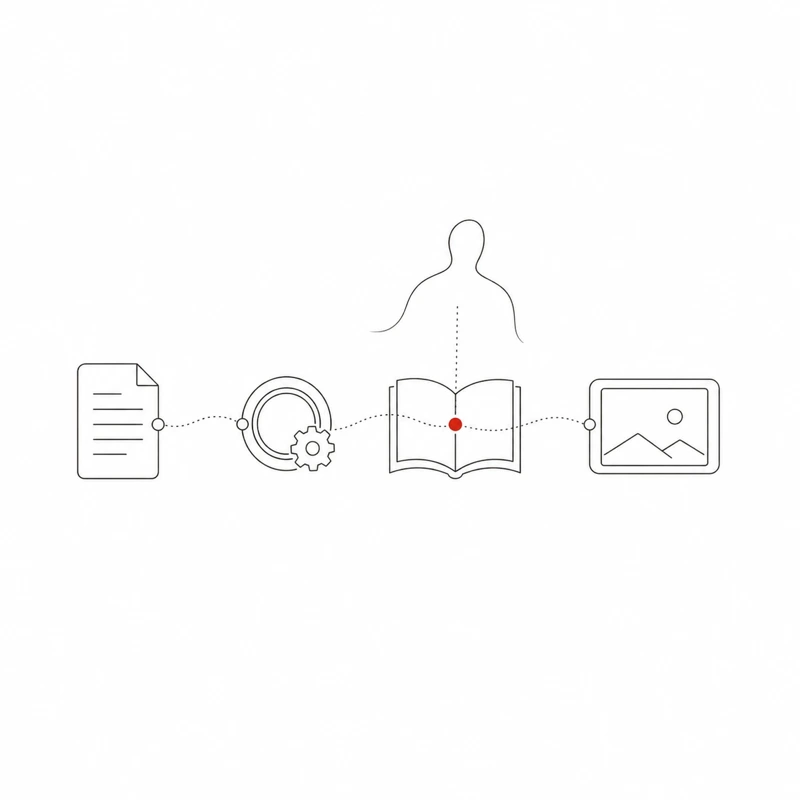 Line-drawing illustration: AI answer visibility (GEO) five-dimensional methodology loop, from diagnosis through optimization to continuous monitoring